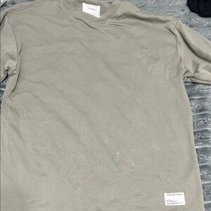 Minimal Men's Crew Neck Shirt - Taupe